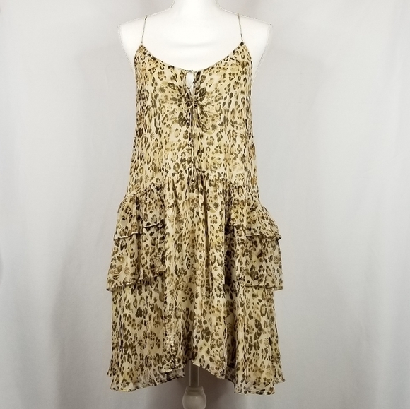 IRO Buzon Silk Leopard Print Dress NWT - Picture 6 of 12